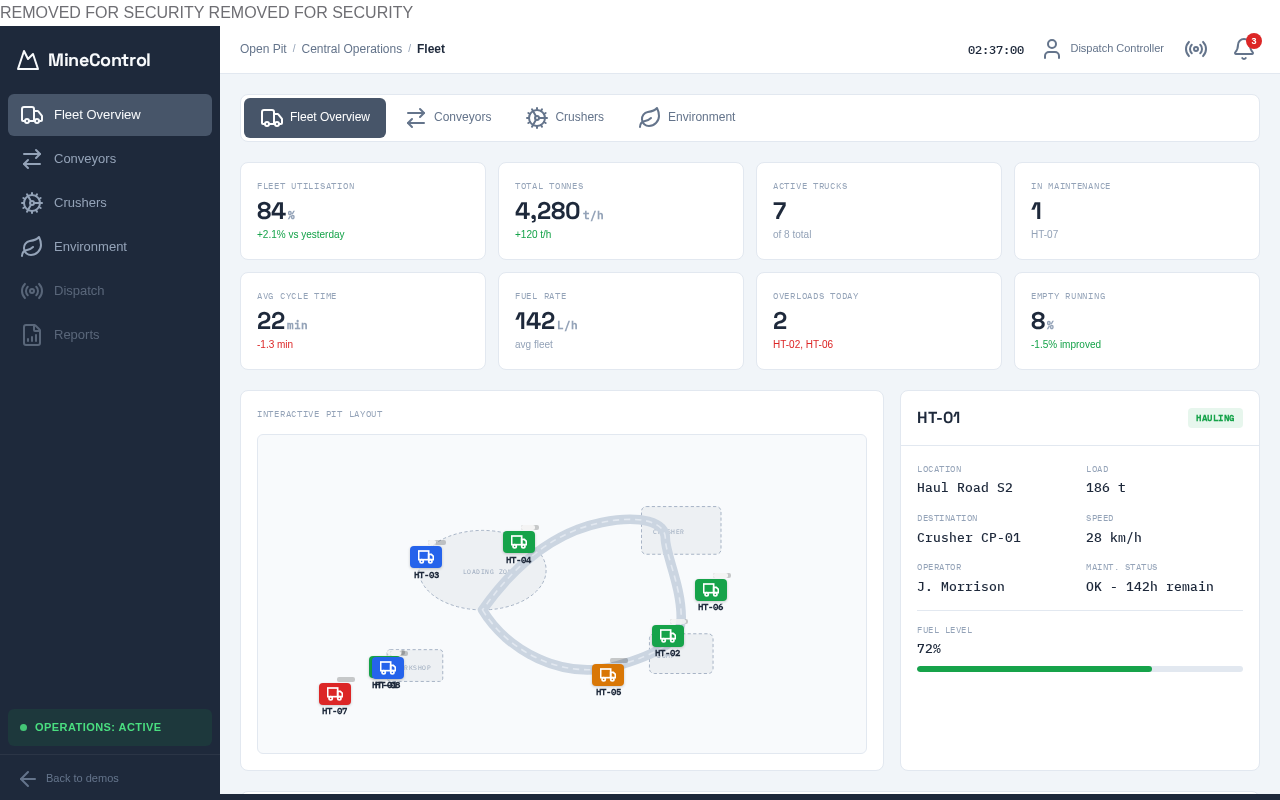 Mining Operations Control preview